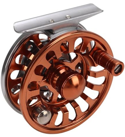 XHTLLO Fliegenfischerrolle, 3 Lager, 2 Farben Einstellbare Fliegenrolle, CNC-Verarbeitung 3/4 Effiziente Brems-Fliegenfischerrolle, Für Das Angeln Im Freien