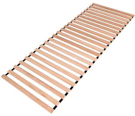 KROKWOOD Premium Slatted Bed Base – Set of 19 Durable and Stable Wooden Bed Slats, Solid Beech Replacement Slats 120 x 190 cm