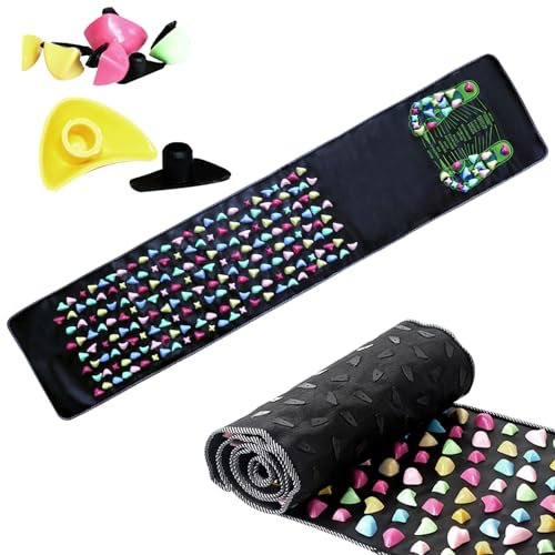ZJIVQO 175cm,35cm Reflexology Mat Feet Reflexology Cobblestone Foot Massage Mat Reflexology Walk Stone Foot Massage Leg Massager Mat Acupuncture Cobblestone Foot Massage Pain Relief Health Care