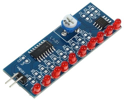 Hohopeti 4 Stück Lauflicht Bausatz mit Fließendem Lichteffekt Kunststoffgehäuse LED Schaltkreis zum Löten für Selbstgemacht Elektronik und Hobbyprojekte