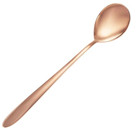 Kupferlöffel, 99% reines Kupfer, Kaffeelöffel, Rührlöffel, Esslöffel, Teelöffel mit langem Griff, Eisteelöffel, lange Löffel zum Rühren, Kupfergeschirr (1)