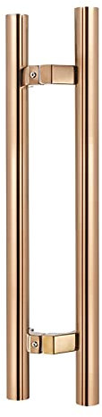 Poignée de Porte de Grange Coulissante Ensemble de poignées de porte d'entrée rondes en acier inoxydable pour porte de douche coulissante/porte de garage, avec kit de matériel de montage, 4