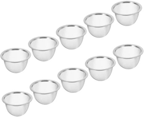 OKUMEYR 10pcs Teapot Infuser Insert Mesh Filter Tea Strainer Replacement for Loose Tea