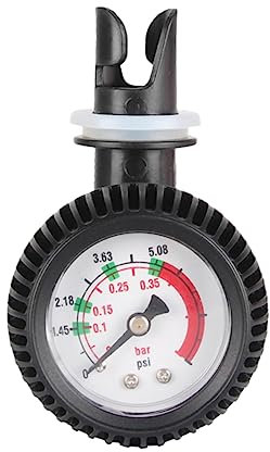 SEWOART Luftdruckmessgerät Psi Barometer Luftthermometer Aufblasbares Inflator Pumpe Zubehör Für Schlauchboote Gummiboote Boards