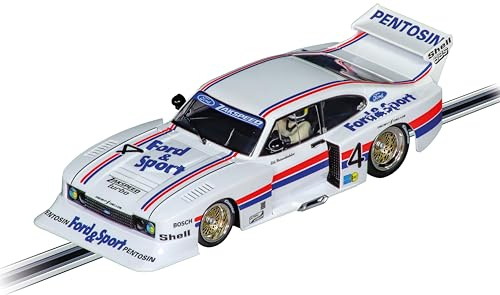 Carrera Digital 124 Ford Capri Zakspeed Turbo, Lili Reisenbichler – Slotcar con funzioni luminose, digitalizzabile e fedele ai dettagli – Perfetto per le gare emozionanti Digital