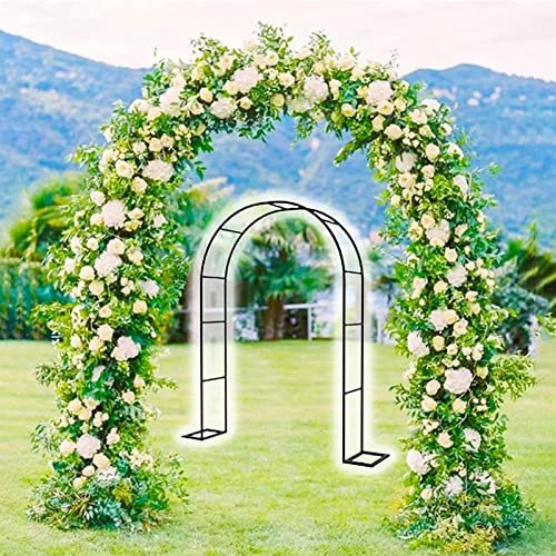 Arche de jardin en métal pour arche de mariage - Grand tuyau galvanisé antirouille de 2,8 m - Largeur de 1,2 m à 3 m - Largeur latérale de 20 mm