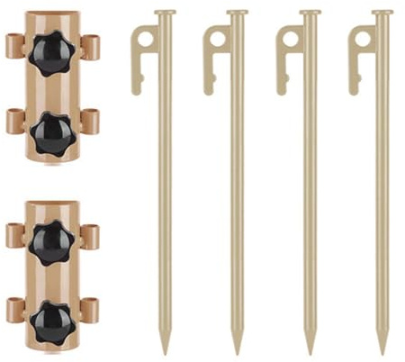 mioosho 1Set Regulable Tent Rod Portables Tent Holder Awnings Canopies Rod Camping Rod for Camping