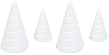 FTVOGUE Strumento per Avvolgere spirali da Giardinaggio, Versatile Strumento per elettrocoltura a Spirale per Piante da Interno ed Esterno in ABS, Grande e Piccolo, 4 Pezzi