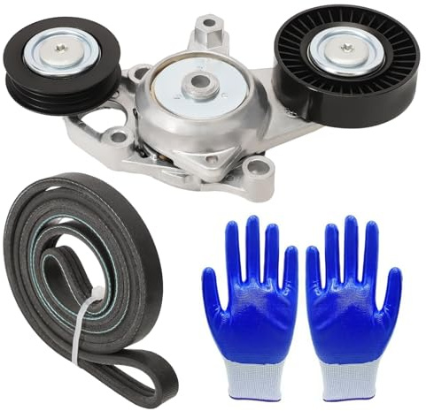 Belt Tensioner Kit with Engine Serpentine Belt Drive for Camry 2010 2011 L4 2.5L 2 Pcs 166010V010