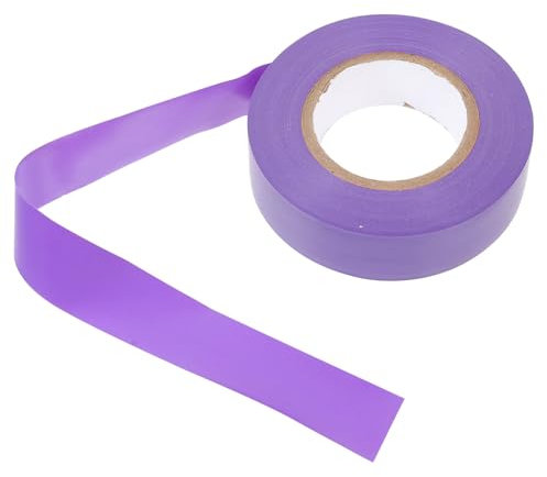 JECOMPRIS Cinta Adhesiva Eléctrica Morada Profesional De Pvc Autoadhesiva Aislante Eléctrico Resistente Al Calor y Humedad Para Aislamiento y Reparación De Cables