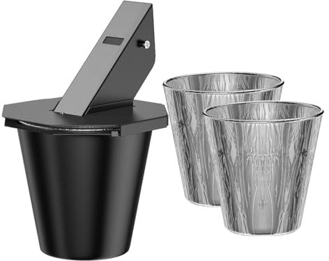 MagiDeal Accessoires pour Seau d'égouttage pour Barbecue Seau d'égouttage pour Barbecue Tube carré de 1,6 po de Largeur Bac pour Gril Revêtements