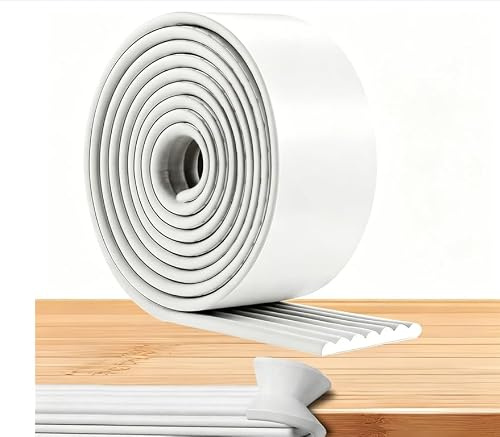 Tutamaz Paraspigoli per Bambini, Universale Protezioni 500cmx80mmx8mm,Paracolpi in Schiuma,Protezione per Tavolo, Letto e Mobili,Protezioni per Bordi Autoadesivo Sicurezza dei Vostri Bambini e Neonati