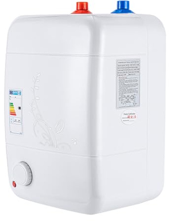 Chauffe-eau électrique - 1500 W - 8 l - Chauffe-eau instantané - Petit chauffe-eau résistant à la pression - Pour cuisine, chambre à coucher, salle de bain