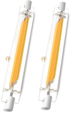Aouppert R7S LED 118mm Lampen Dimmbar, LED R7S 118mm 3000K 20W Ersatz für 200W Halogen Leuchtmittel, | T3 Stab Warmweiß 2000LM, AC/DC Kein Flackern, 220-240V, 360°Abstrahlwinkel, 2er Pack