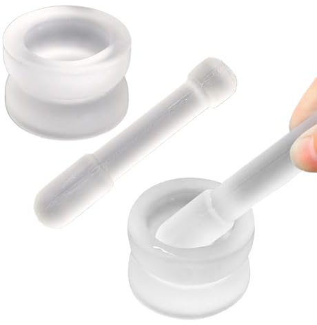 Glas Mörsers Mit Stößel, 4 Stück Mörsers Und Stößel Klein, Mortar And Pestle, Mini-Mahlschale Für Pillen, Kräuter, Gewürze, Pulver
