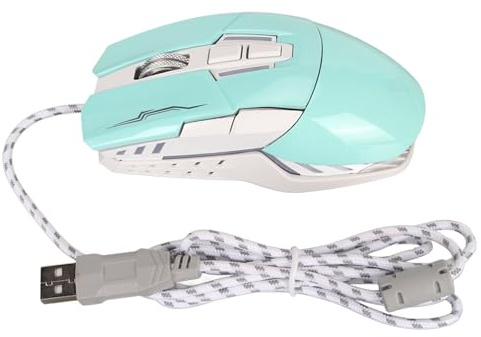Yctze Forme de Voiture de Sport Gaming Filaire avec Lumière LED, 4 Dpi jusqu'à 3200, Conception Ergonomique et 6 Boutons - Vert (Green)