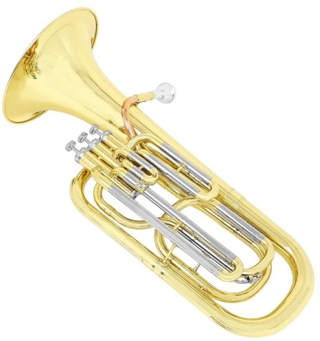 Bb Euphonium B Euphonium 3 Tasten Vertikales Tenorhorn Bariton Mit Koffer Handschuhen Tuch Blechblasinstrument