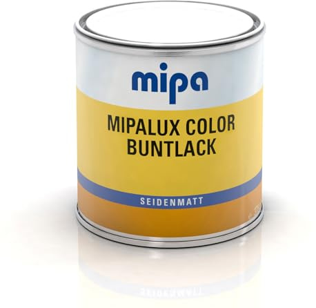 MIPA Mipalux Color Buntlack 375 ml Holzlack Seidenmatt - RAL 7035 Lichtgrau