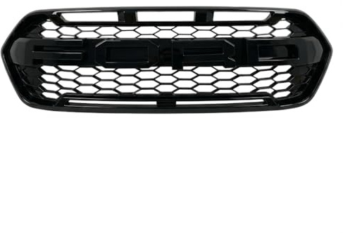 Grille For Fit Ford Transit Custom 2018 2019 2020 2021 2022 2023 Grill Upgrade Mesh Honeycomb Radiator Upgrade Glossy Black Ford Transit Custom Accessories