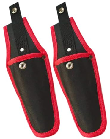 YARNOW 2 Pezzi Custodia in Tela Nera per Forbici da Giardino, Fodero Comodo e Facile da Usare per Potatore, Copertura Resistente per Attrezzi di Giardinaggio