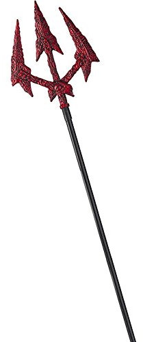 Disguise 10307-10-I Pitchfork Devil Adult Sized Costumes, Black/Red