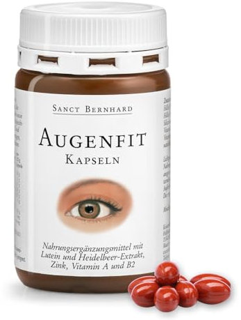 Augenfit-Kapseln mit Lutein, Carotinoiden, Zeaxanthin, Zink, Selen, Inhalt 90 Kapseln - Die Verpackung kann variieren