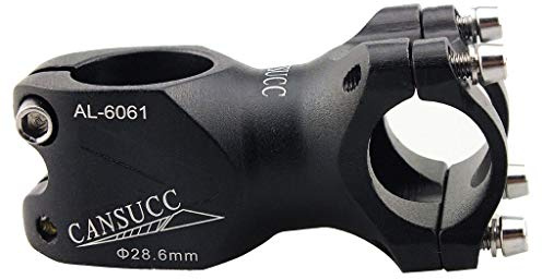 Fomtor Fahrrad Vorbau 25,4 × 60 mm - Mountain Lenkervorbau Riser für Road MTB BMX (Schwarz, Aluminium Legierung)