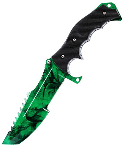 ariknives - Huntsman Knife Counter Skin Knife CS GO Strike Messe Jagdmesser taktisches Überlebens Camping Werkzeug (Gamma Doppler)