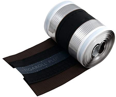 Firstband Firstrolle Gratrolle Grat Rollfirst Braas FIGAROLL PLUS 10 m in 4 Farben, variable Breite 280-320 mm (Braun)
