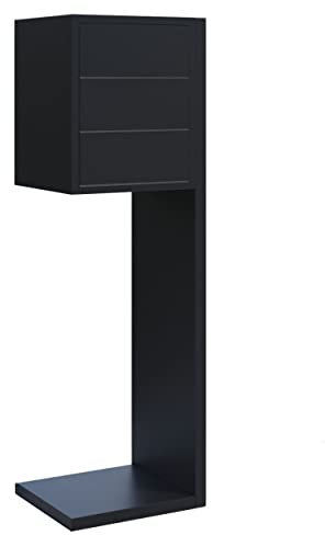Briefkastenanlage, Design Briefkasten Hermes Weiß - Bravios in Schwarz