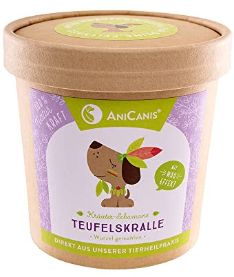 AniCanis Teufelskralle für Hunde & Katzen - Gelenke, Sehnen & Bänder - 100g | Harpagophytum, reich an Harpagosid, Bewegungsapparat, Beweglichkeit, Barf-Kräuter, vom Tierheilpraktiker
