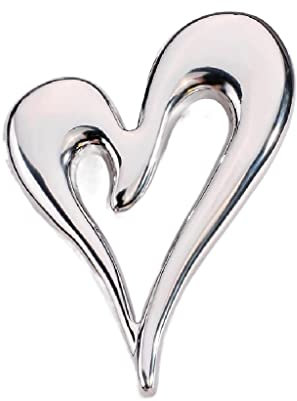 Haibing Fêtes Broche Broches Pins Mesdames Costume Pull Veste Pin Party Accessoires Cadeau Vêtements Accessoires Banquet Épingles Broche Pins (Color : Silver, Size : 5.7x4cm)