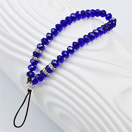 HANASE Acryl Herz Anhänger Perlen Handykette Handytasche Hängendes Seil Frauen Telefon Telefon Lanyard Schlüsselbund,E