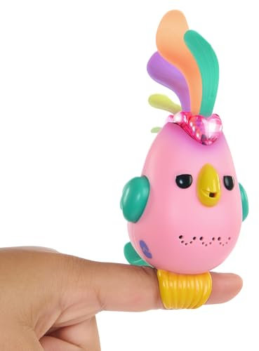 Fingerlings Sweet Tweets Interactive Bird: Debbie, Record & Play Secret Messages, 40+ Sounds & Reactions, Pink