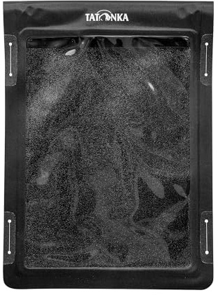 Tatonka WP Dry Bag A5 - wasserdichte Hülle für Tabelt und E-Reader - Mit Sichtfenster zum Bedienen von Touchdisplays - Wasserfest nach IPX7 Standard - 26 x 19 cm (Black)