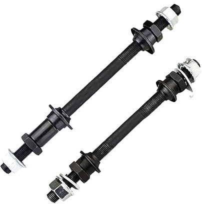 Fahrrad Schnellspanner 1 Paar Fahrrad-Radnabenachse vorne hinten Stahl massiv Spindel Spieß 150 mm 180 mm