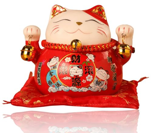 Cat Coin Bank Lucky Cat Money Bank 4.5in Feng Shui Maneki Neko Lucky Cat Coin Bank Unbreakable Saving Piggy Box Money Saving Box For Adults Or Kids