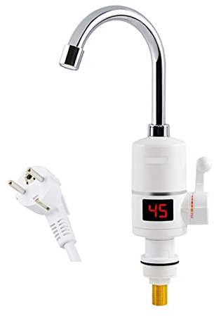 Rubinetto per Acqua bollente Rubinetto per scaldabagno istantaneo Termostato istantaneo rapido per scaldabagno Display della Temperatura del Rubinetto Elettrico 3000w