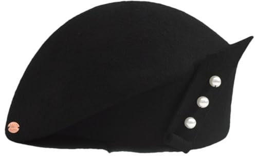 Bciopll Damen Vintage Wolle Fedora Hut Rot Kirche Fascinator Hüte Rosa Schwarz Hochzeit Hut Filz Mesh Gaze Hüte Schwarz M (54-57cm), Schwarz , Einheitsgröße