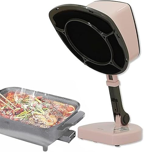 UE-MAOLU Portable Extractor Hood, 21W Mini Desktop Hood, Angle Adjustment, Wind Power Rotatable Adjustment, Washable, for Home, Kitchen, Cooking Pot