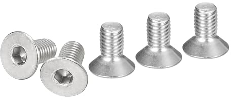 DTGN M8-1.25 x 16mm Sechskantschrauben mit Zylindersenk-Kopf, 25er Packung aus 304 Edelstahl, Vollgewinde, Senkkopfschrauben