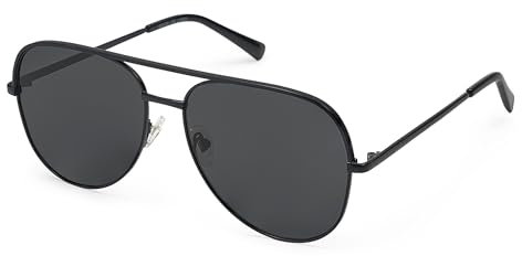 SOJOS Sonnenbrille Damen Herren Übergroße Retro Classic Double Bridge Brille SJ1220