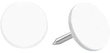 sourcing map Polsternägel, Nägel, Möbel, 11 x 13 mm, aus Karbonstahl, für Zuhause, Sofa, DIY, dekorative Nagelköpfe, Nägel, Weiß, 150 Stück