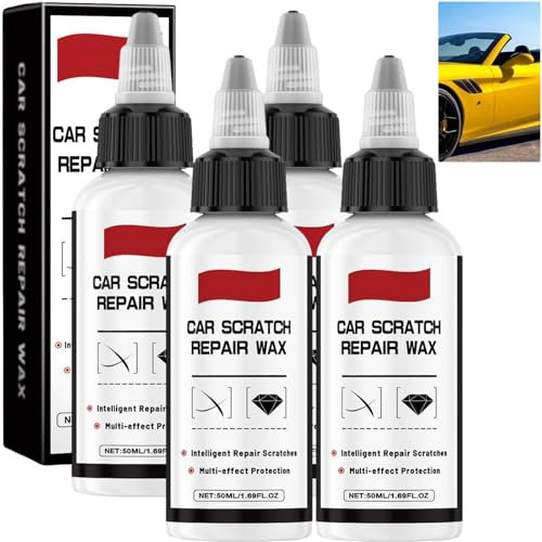 V-Vaxy Ultimate Paint Restorer - Cera per riparazione graffi auto, elimina graffi, segni di vortice e solvente per ossidazione, per tutti i tipi di vernice (4 pezzi)