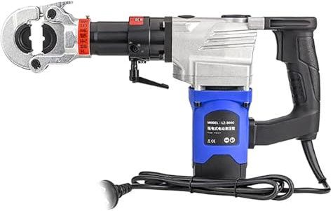 Alicates hidráulicos eléctricos, herramienta crimpadora automática de terminales de cable de 2200 W, máquina crimpadora hidráulica eléctrica de mano(300c)