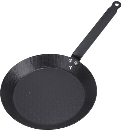 SENECESLI Sartén de Acero Al Carbono, Agarre Cómodo Multifuncional Cómodo (28CM)