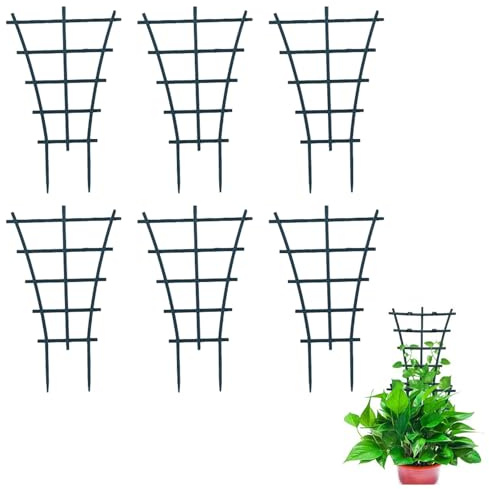 6 Stück Pflanzen Rankhilfe Zimmerpflanzen,Kletterpflanzen Rankhilfe Für Kletterpflanzen,Garten Anglebig Korrosionsbeständig Erbsen Rankhilfe Efeutute Gurken Indoor Plants Klein Für Pflanzen Bieten (B)