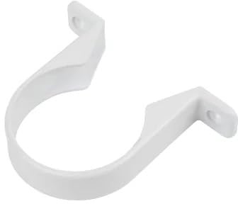 Solvent Weld Pipe Clip White 50MM, Solvent Welded, with ABS Fittings. Suitable for Domestic and Commercial use, 1 in Pack