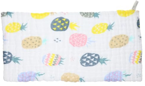 Kisangel Toallas de Algodón para Bebés con Dibujos Infantiles Suaves y Absorbentes para Eructos Saliva y Baño para Recién Nacidos y Niña