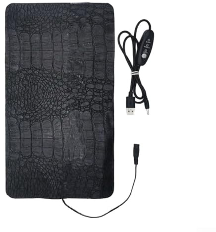 Coussin chauffant pour animal domestique, 5 V, USB, température réglable, tapis chauffant électrique lavable pour chats chatons animaux domestiques (L)